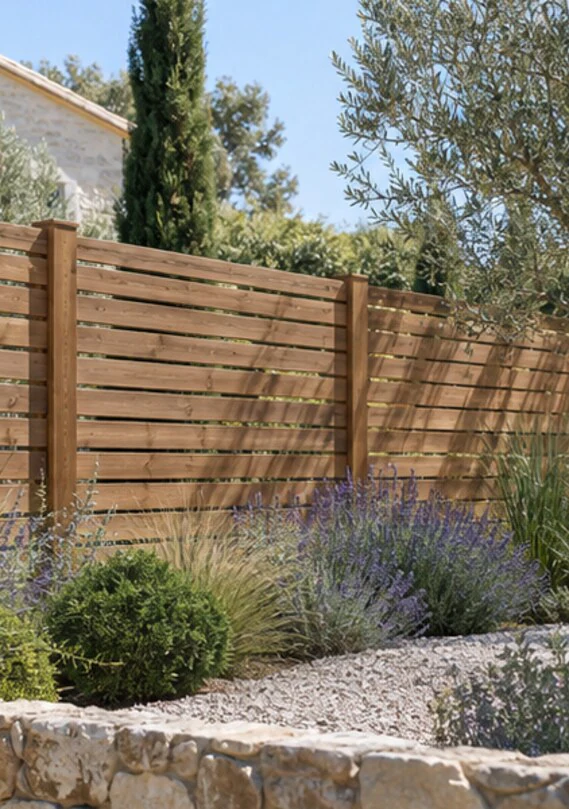 Jardin et terrasse réalisés par Écorive Extérieurs