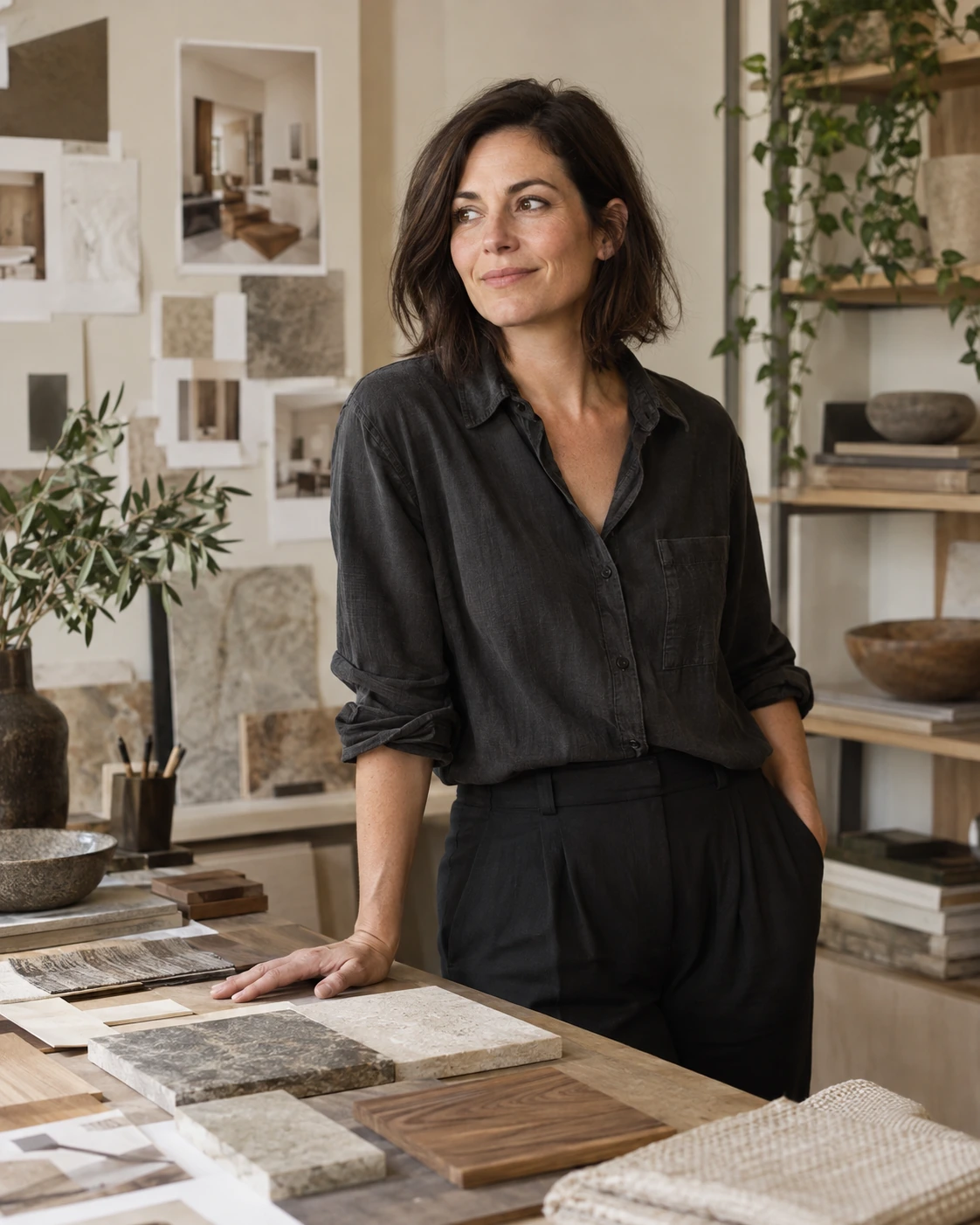 Portrait fictif de Camille Vernac à sa table de matières